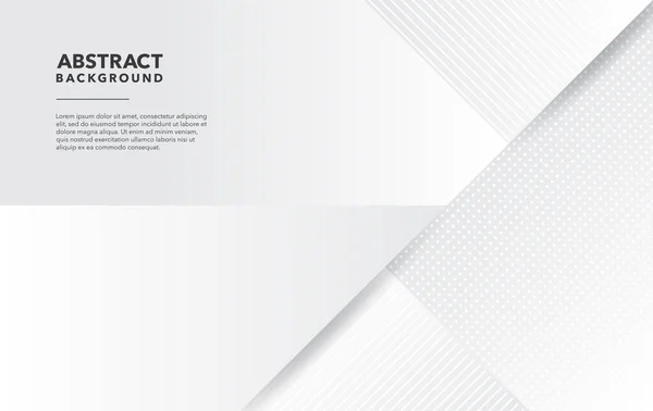 Blanc Gris Moderne Abstrait Fond Design — Image vectorielle