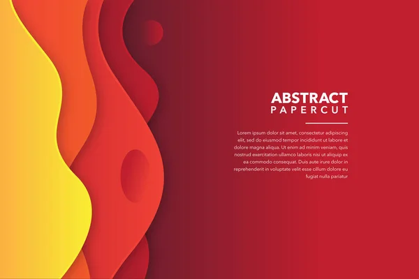 Rood Geel Modern Abstract Achtergrond Ontwerp — Stockvector
