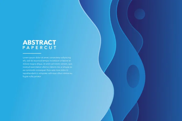 Kék Modern Absztrakt Háttér Design — Stock Vector