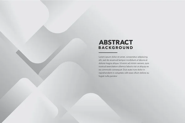 ホワイトグレー現代抽象的背景デザイン — ストックベクタ