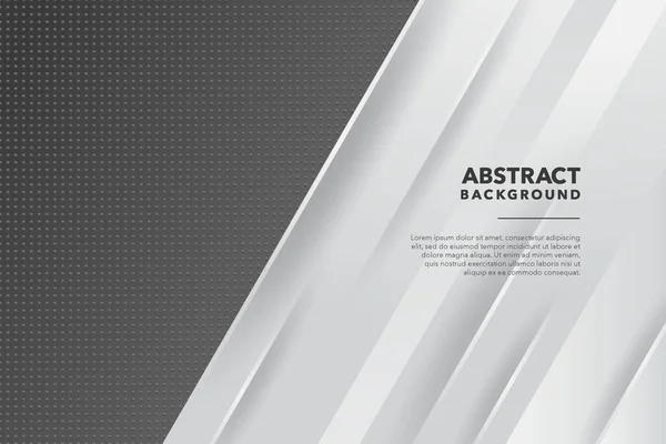 Wit Grijs Modern Abstract Achtergrond Ontwerp — Stockvector