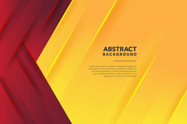 Rojo Amarillo Moderno Abstracto Fondo Diseño — Vector de stock