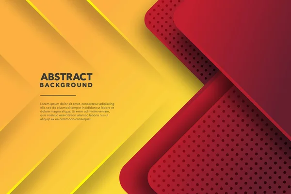 Rot Gelb Moderne Abstrakte Hintergrundgestaltung — Stockvektor