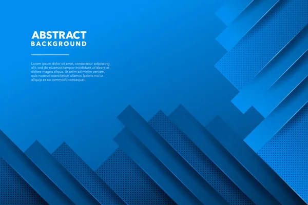 Kék Modern Absztrakt Háttér Design — Stock Vector