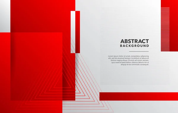 Rood Wit Modern Abstract Achtergrond Ontwerp — Stockvector