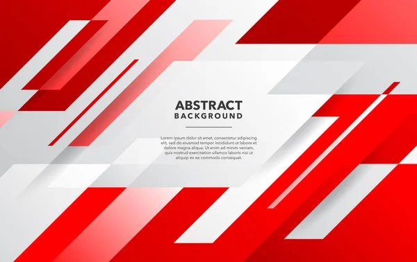 Rojo Blanco Moderno Diseño Fondo Abstracto — Vector de stock
