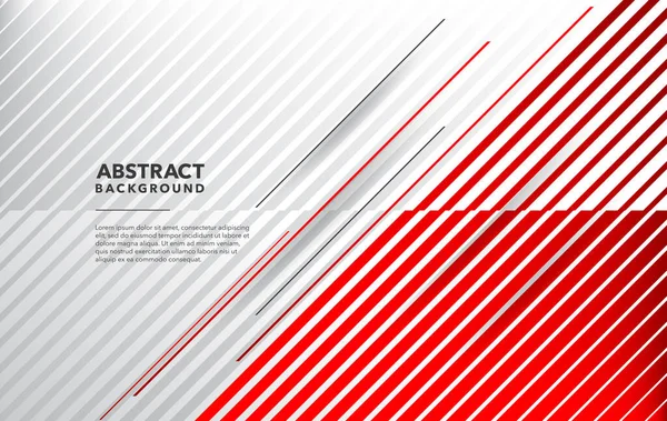 Red White Modern Abstract Background Design — Stock Vector