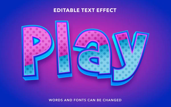 Editable Text Effect Style — Stock Vector