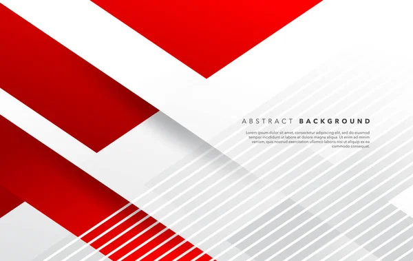 Röd Vit Modern Abstrakt Bakgrund Design — Stock vektor