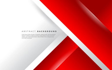 Kırmızı beyaz modern soyut arkaplan tasarımı
