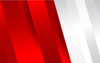 Kırmızı beyaz modern soyut arkaplan tasarımı