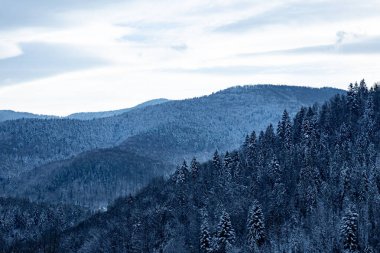 Görkemli karla kaplı dağlar ve bereketli ormanlar nefes kesici bir kış harikalar diyarı yaratarak doğanın güzelliğine huzur veren anları davet ediyor.