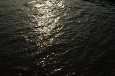 Yazın gün batımında Baltık Denizi