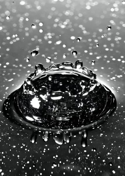 Sıçrama - Makro fotoğrafçılıkta düşen su damlaları