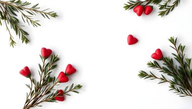 Güllü ve Şekerli Sevgililer Günü Kartları