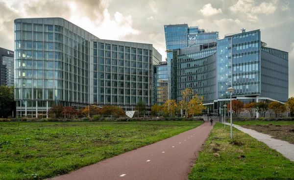 Άμστερνταμ Ολλανδία 2022 Σύγχρονα Κτίρια Γραφείων Του Παγκόσμιου Κέντρου Εμπορίου — Φωτογραφία Αρχείου