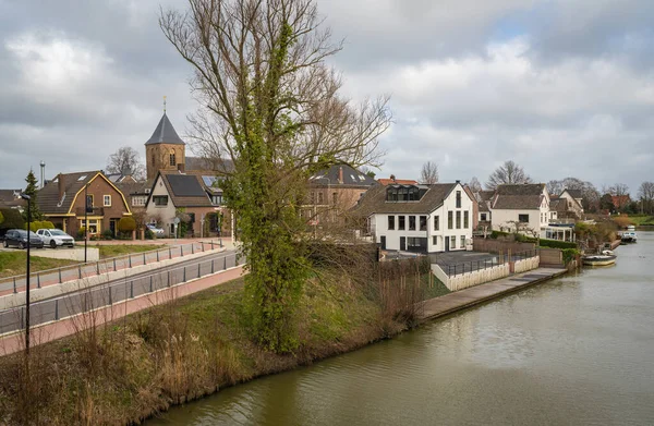 Dutch Village Tricht Linge River Province Gelderland — Stockfoto