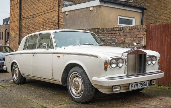 Margate Birleşik Krallık 2023 Klasik Lüks Araba Rolls Royce Silver — Stok fotoğraf