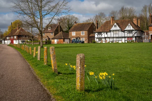stock image View of Chartham, a small village southwest of Canterbury, England.