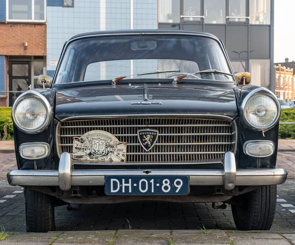 Ijmuiden Нідерланди 2023 Вид Ретро Автомобіля Peugeot 404 1963 — стокове фото