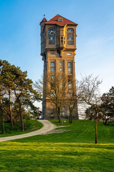 stock image Historical water tower from 1915 in IJmuiden, The Netherlands