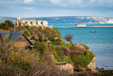 Sandsfoot Kalesi ve Portland Limanı, Dorset, İngiltere