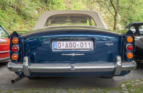 Durbuy Belgium 2023 Rear View Classic Luxury Car Rolls Royce — Stock Photo, Image