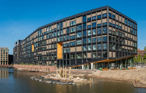 Amsterdam Nederländerna 2023 Utsikt Över Jonas Lägenhetskomplex Prisbelönt Byggnad Stadsdelen — Stockfoto