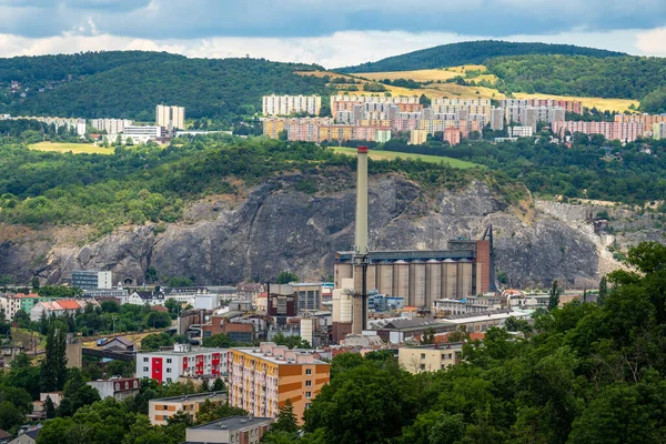 Hilltop View Usti Nad Labem República Checa — Fotografia de Stock