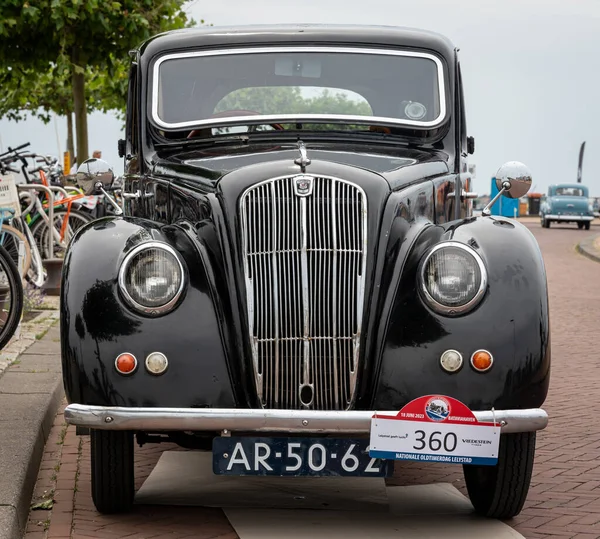 Lelystad Nederland 2023 Utsikt Veteranbil Morris Eight Saloon Fra 1948 – stockfoto