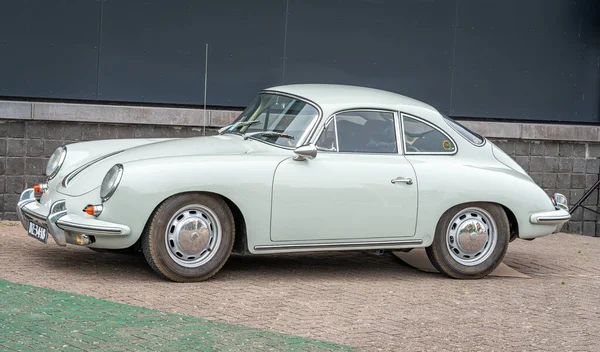 Lelystad Países Baixos 2023 Carro Esportivo Clássico Porsche 356 1965 — Fotografia de Stock