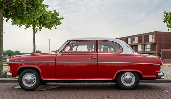 Lelystad Holanda 2023 Retro Carro Borgward Isabella Partir 1960 Dia — Fotografia de Stock