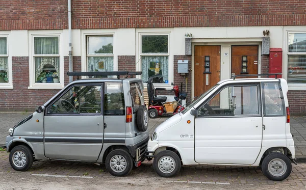 Amsterdam Holandia 2023 Holenderskie Pojazdy Dwuosobowe Canta Sklasyfikowane Jako Pomoc — Zdjęcie stockowe