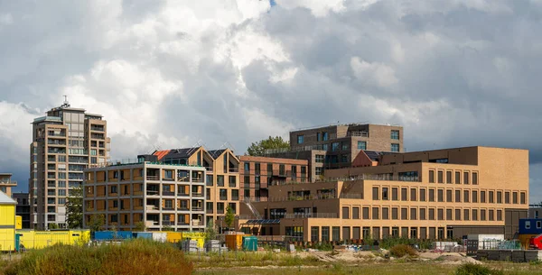 Diemen Nederländerna 2023 Pågående Nybyggnation Ett Modernt Holländskt Kvarter Vid — Stockfoto