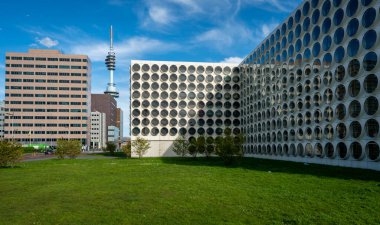 Amsterdam, Hollanda, 07.04.2024, Öğrenci Deneyimi Amsterdam Zuidas, modern öğrenci merkezi.