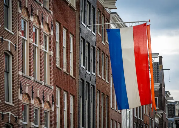 オランダのオランダの国旗 キングスデーと解放の日のお祝い ロイヤリティフリーのストック写真