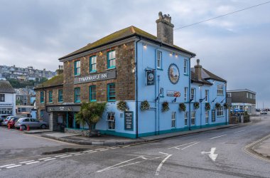 Perranporth, United Kingdom, 22.09.2024, The Tywarnhayle inn, a spacious pub in the center of Perranporth clipart