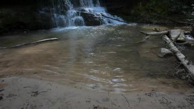 Laurel Run Falls, Hawkins County, Tennessee 'de Kiner Creek' te..