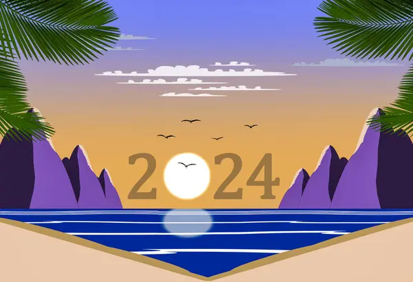 Mutlu yıllar 2024 harika bir konsept ve tasarımla geliyor.
