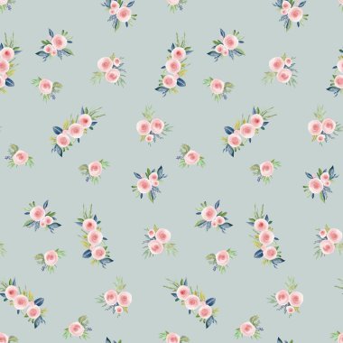 Suluboya çiçek Dikişsiz desen arka plan