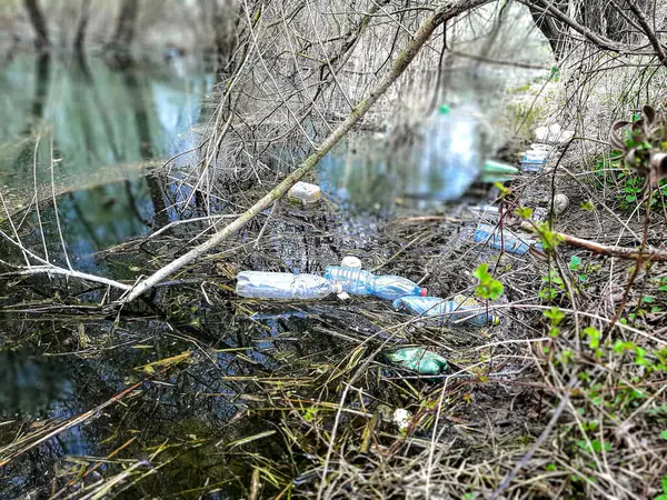 Plastik ve şişelerle çevre kirliliği