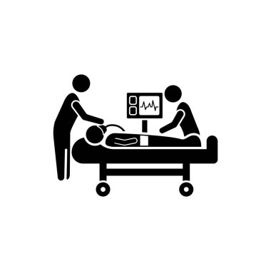 Kurtarma Ekibi Simgesi tarafından Acil Hasta Tedavisi