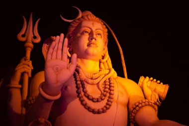 Beautiful Statue of Lord Shiva clipart