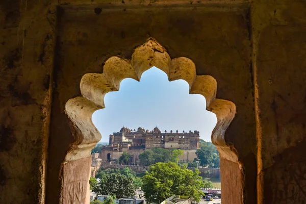 Veduta Del Complesso Orchha Fort Orchha Nel Madhya Pradesh India — Foto Stock
