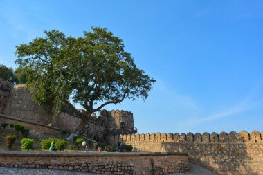 JHANSI, UTTAR PRADESH, Hindistan - 12 Mayıs 2023: Jhansi kalesi, Jhansi, Uttar Pradesh, Hindistan.