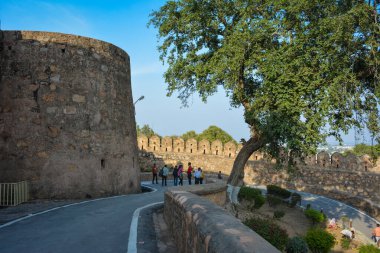 JHANSI, UTTAR PRADESH, Hindistan - 12 Mayıs 2023: Jhansi kalesi, Jhansi, Uttar Pradesh, Hindistan.