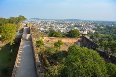 JHANSI, UTTAR PRADESH, Hindistan - 12 Mayıs 2023: Jhansi kalesi, Jhansi, Uttar Pradesh, Hindistan.