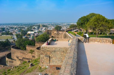 JHANSI, UTTAR PRADESH, Hindistan - 12 Mayıs 2023: Jhansi kalesi, Jhansi, Uttar Pradesh, Hindistan.