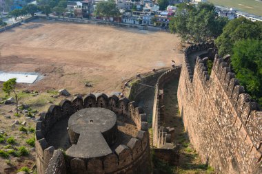 JHANSI, UTTAR PRADESH, Hindistan - 12 Mayıs 2023: Jhansi kalesi, Jhansi, Uttar Pradesh, Hindistan.