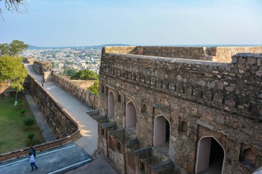 JHANSI, UTTAR PRADESH, Hindistan - 12 Mayıs 2023: Jhansi kalesi, Jhansi, Uttar Pradesh, Hindistan.